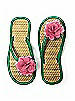 Flower Trimmed Bridesmaid and Bridal Flip Flop