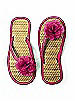 Flower Trimmed Bridesmaid and Bridal Flip Flop