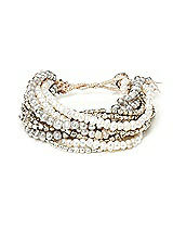 Multi-Strand Pearl and Metallic Bracelet