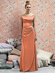 tangerine bridesmaid dresses