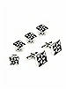 Enamel Cufflink and Tuxedo Studs Set