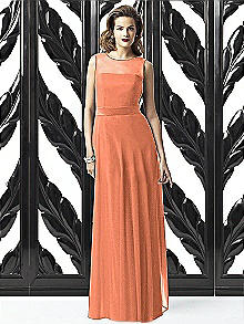 tangerine bridesmaid dresses