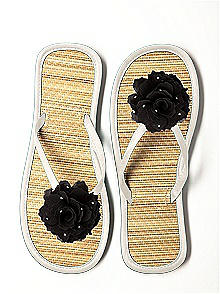 Glimmer Flower Trimmed Bridesmaid Flip Flop