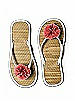 Pom Pom Flower Trimmed Bridesmaid and Bridal Flip Flop