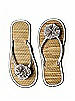 Pom Pom Flower Trimmed Bridesmaid and Bridal Flip Flop