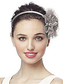 Crinkle Chiffon Round Flower