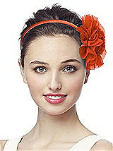 Crinkle Chiffon Round Flower